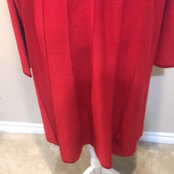 Jessica Howard Ribbed Cable Knit Rounded Neckline Long Sleeved Midi Dress-3X - Picture 7 of 14